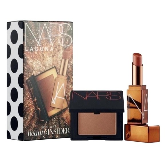 NARS After glow lip balm + Blush Laguna Duo Set Bronze Tone Makeup Set - Picture 1 of 5